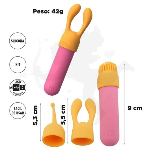 Bala vibradora con cabezales intercambiables